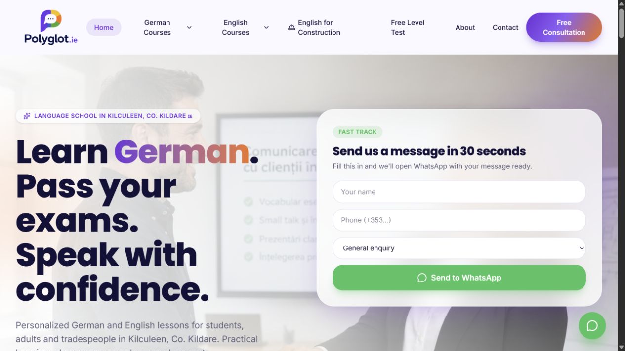 Website Polyglot.ie